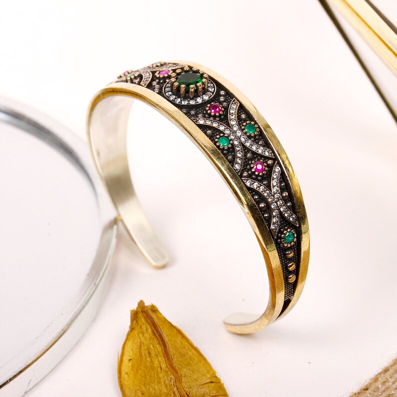 Silver Bracelets For Women Vintage Jewelry Boho Jewelry Cute Bracelets Charm Bracelet Emerald Ruby Bracelet Bangles Bracelets