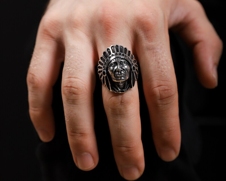 925 Sterling Silver Native American Mens Ring Indian Jewelry Etsy