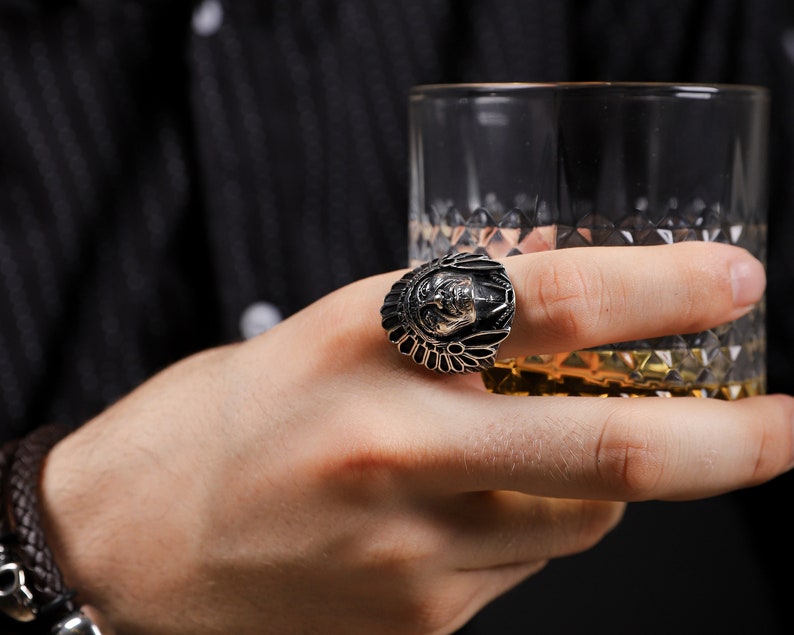 925 Sterling Silver Native American Mens Ring Indian Jewelry Etsy