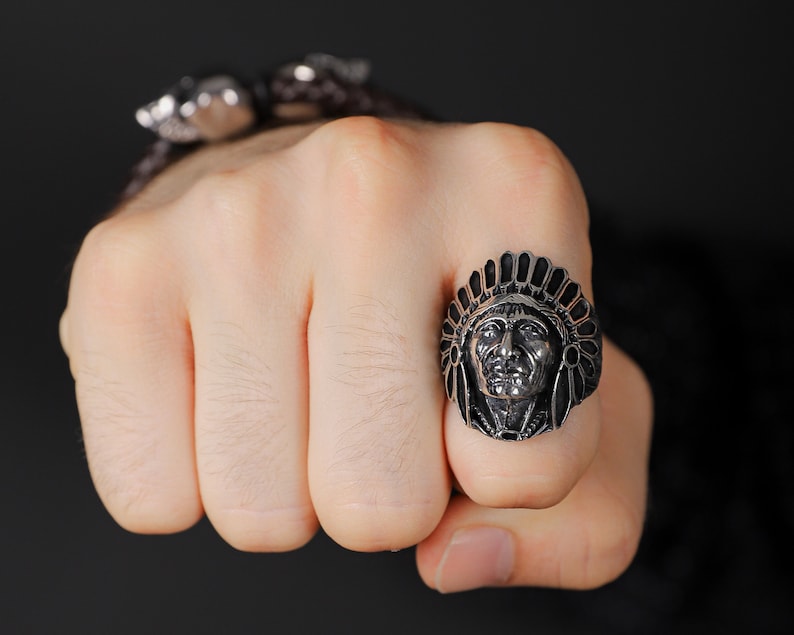 925 Sterling Silver Native American Mens Ring Indian Jewelry Etsy