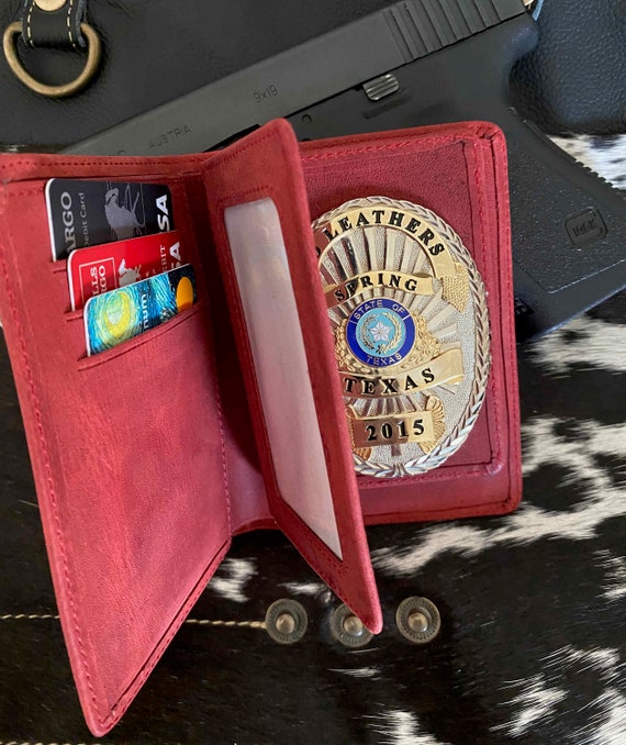 Buy Police Badge Wallet All Leather Universal Fit Turquoise Online in India  