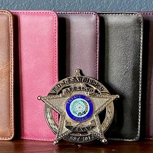 Kratzer und Delle Polizei Abzeichen Brieftaschen für Pin Zurück Abzeichen SALE