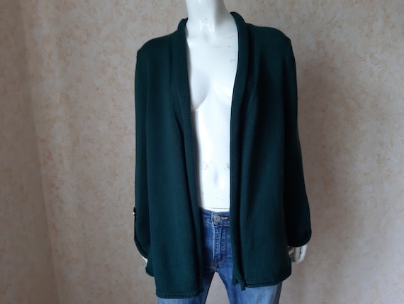 Vintage Betty Barclay Cardigan Vintage Green swea… - image 2