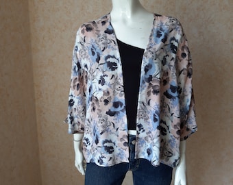 Vintage 1980s Ladies shirt Multicolored Top Blouse SIZE M Vintage top Blouse Vintage women's blouse Hippy blouse Woman shirt