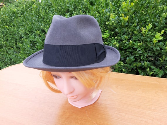 Vintage Knox Twenty Hat. Gray Tweed 