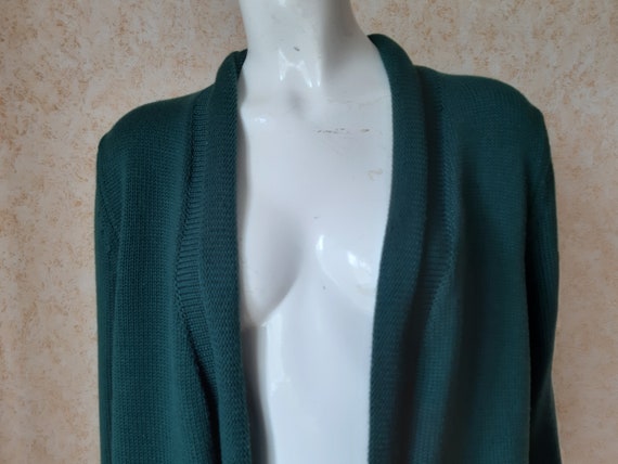 Vintage Betty Barclay Cardigan Vintage Green swea… - image 3