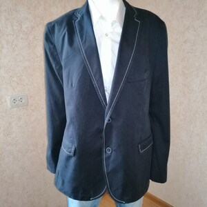 Vintage Commander Blazer Retro Jacket Men's Blazers Blue Coat Size L Vintage Dandy Elegant blazer Button blazer Man's jacket
