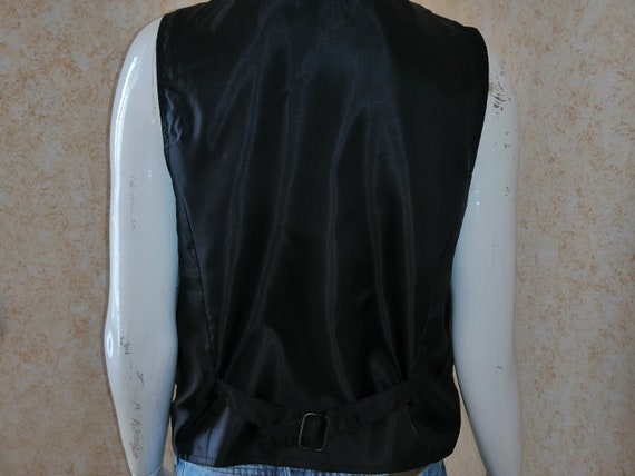 Vintage vest. Suede vest. 1970". Blue vest. Vinta… - image 3