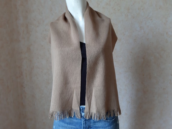 Wool scarf vintage. Scarves for women. Unisex Sca… - image 2