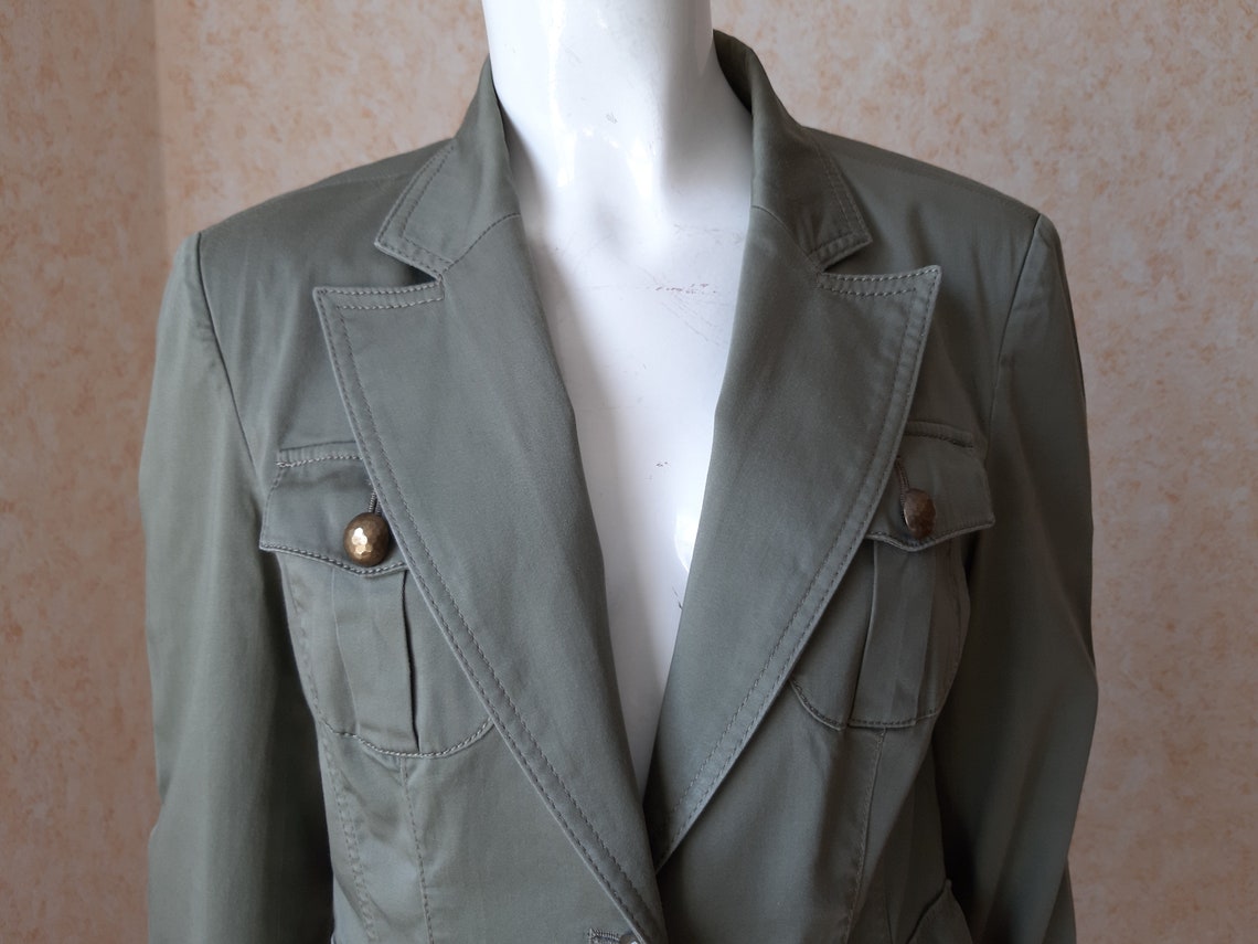 Vintage Blazer Jacket Women Blazers khaki Coat Size US 6 M | Etsy