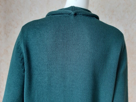 Vintage Betty Barclay Cardigan Vintage Green swea… - image 6