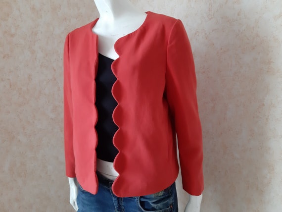 Vintage Dorothy Perkins Blazer Viscose Jacket Women Jacket Red Blazer Size M US 6 Vintage Lady Clasic Jacket Evening Blazer Etsy Canada