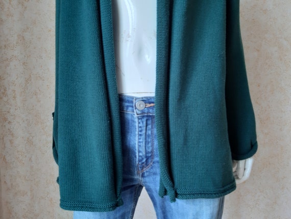 Vintage Betty Barclay Cardigan Vintage Green swea… - image 4