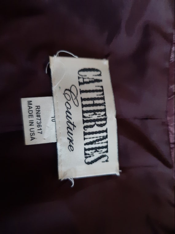 Vintage Rayon jacket Rayon Burgundy Women jacket … - image 8