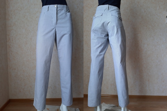 Vintage Classic Pants Slim Style Pants Size Us 14 Pants Etsy