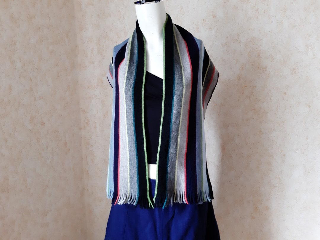 Vintage Wollschal Used-Look - Unisex Schal Für Damen & Herren