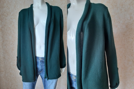 Vintage Betty Barclay Cardigan Vintage Green swea… - image 1