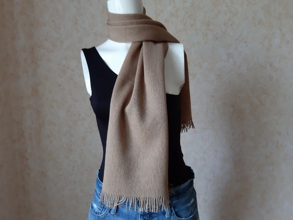 Wool scarf vintage. Scarves for women. Unisex Sca… - image 5