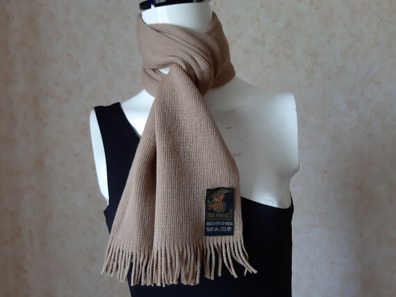 Wool scarf vintage. Scarves for women. Unisex Sca… - image 1