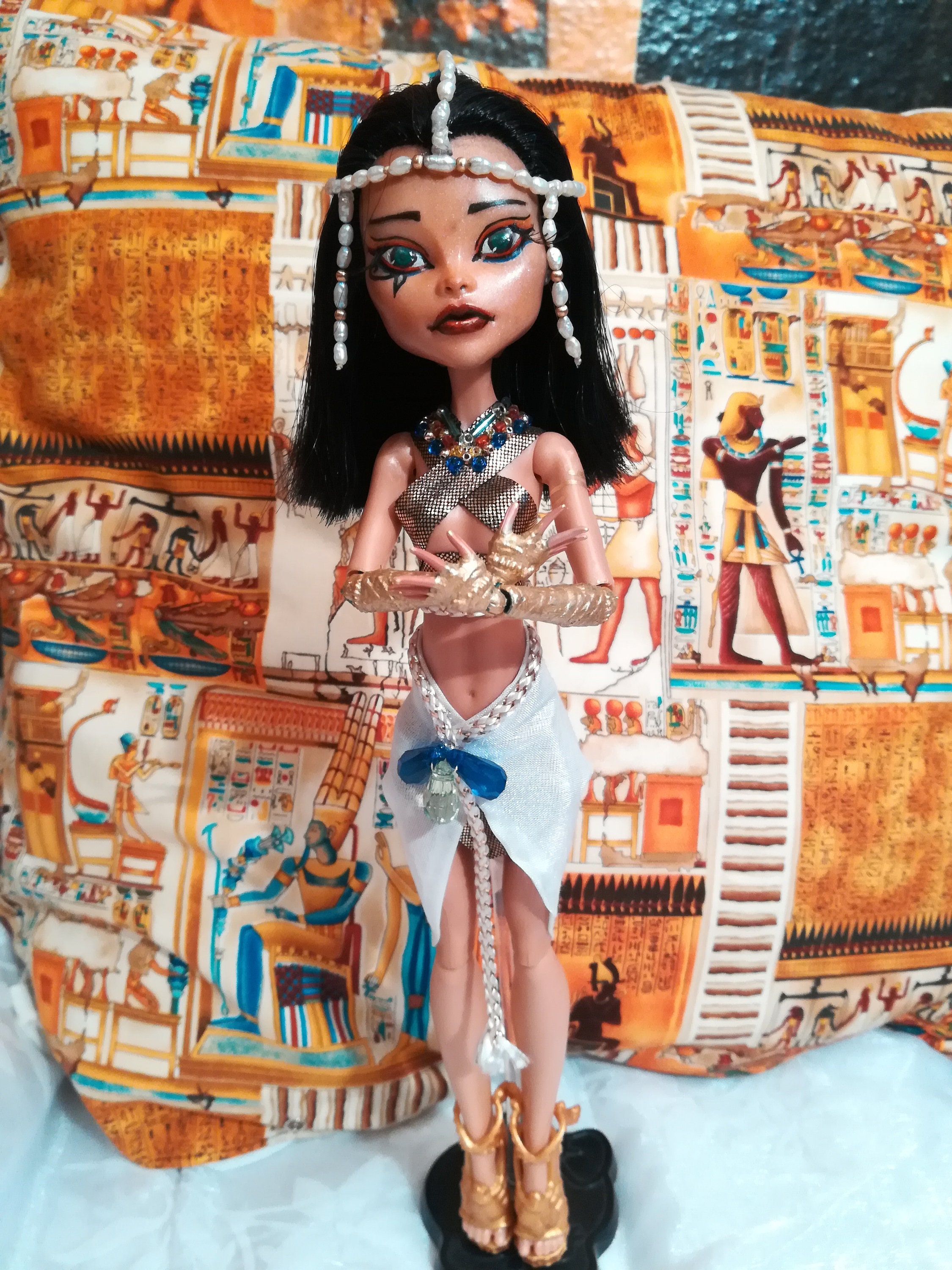 Ooak Monster High Doll Repaint Egyptian Princess Etsy