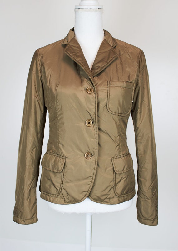 Vintage Aspesi women's blazer jacket beige mustard