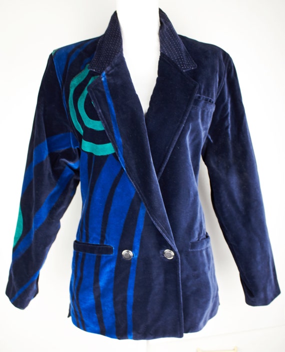 Vintage Gianni Versace blazer dark blue 