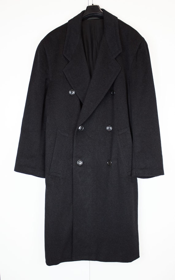 Vintage Boss coat gray cashmere coat XL-XXL Boss b