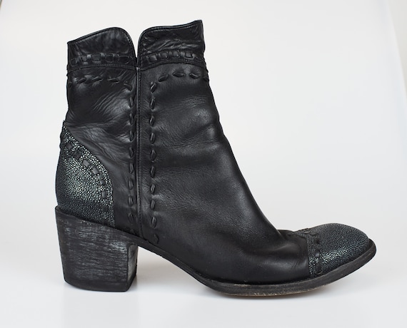 Vintage Sartore lace up combat boots brown leather