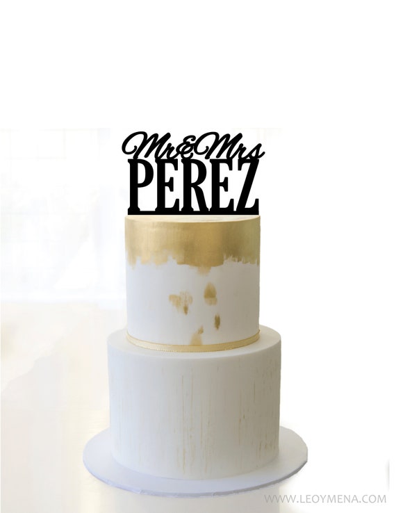 Luz Personalizado Wedding Cake Topper-Espejo De Acrílico Grabadas Con Láser Nuevo