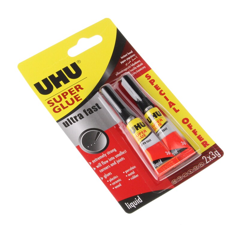 UHU Super Glue Ultra Fast Liquid 3g Etsy