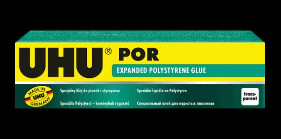 UHU POR Adhesive - Depron Styrofoam Expanded Polystyrene 40g/50ml