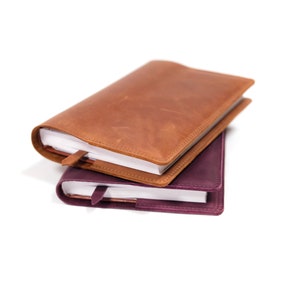 Couverture de journal heureux, Couverture de carnet en cuir, Couverture de livre en cuir, Couverture de carnet personnalisée, Couverture de carnet A5, Couverture de carnet personnalisée