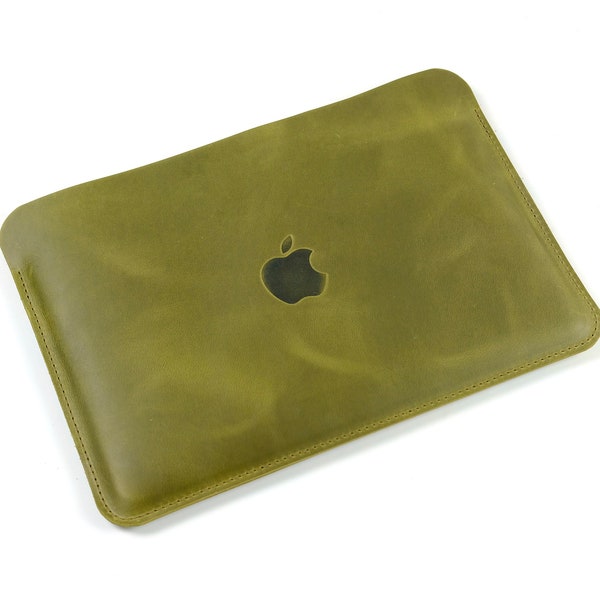 Étui pour ordinateur portable en cuir, étui pour ordinateur portable personnalisé, pochette pour ordinateur portable en cuir, pochette Macbook en cuir, étui Macbook en cuir, étui pour ordinateur portable en cuir 16