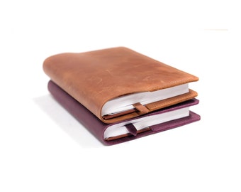 Funda de cuaderno de cuero personalizada, Funda de cuaderno personalizada, Funda de cuero Hobonichi, Funda de cuaderno A6, Funda de cuaderno A5, Funda de cuaderno B5