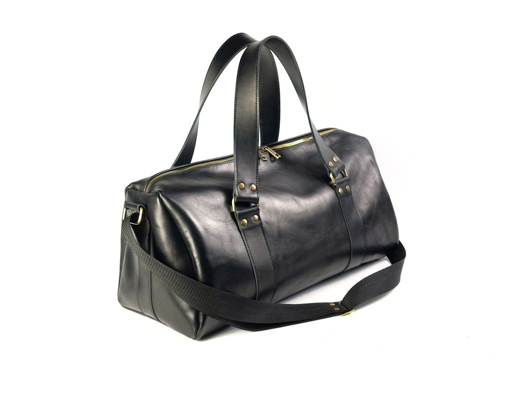 Leather Duffle Bag, Leather Shoulder Bag, Gym Leather Bag, Overnight