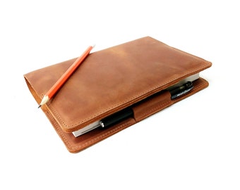 Couverture de carnet personnalisée gratuite, couverture de carnet Hobonichi, couverture de carnet en cuir, couverture de livre en cuir, couverture en cuir A5, couverture de livre personnalisée