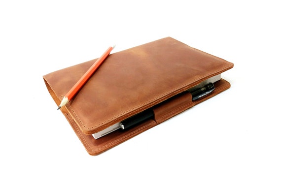 Free Personalized Notebook Cover, Hobonichi Notebook Cover , Leather Notebook Cover, Leather Book Cover, A5 Leather Cover, Custom Book Cover