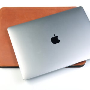 Leather laptop sleeve, Leather laptop case, Leather MacBook sleeve, Leather MacBook case, Custom laptop case, Personalized laptop case image 8