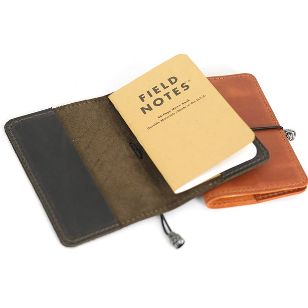 Personalized Field Notes cover, A5 Hobonichi cover, A6 Notebook Cover, Leather Notebook Cover, Hobonichi Weeks Mega Cover, Moleskine cover