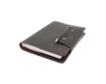 Couverture de carnet en cuir, Couverture de livre en cuir, Couverture biblique en cuir, Couverture de carnet A5, Couverture de carnet, Couverture de journal, Couverture de planificateur heureux