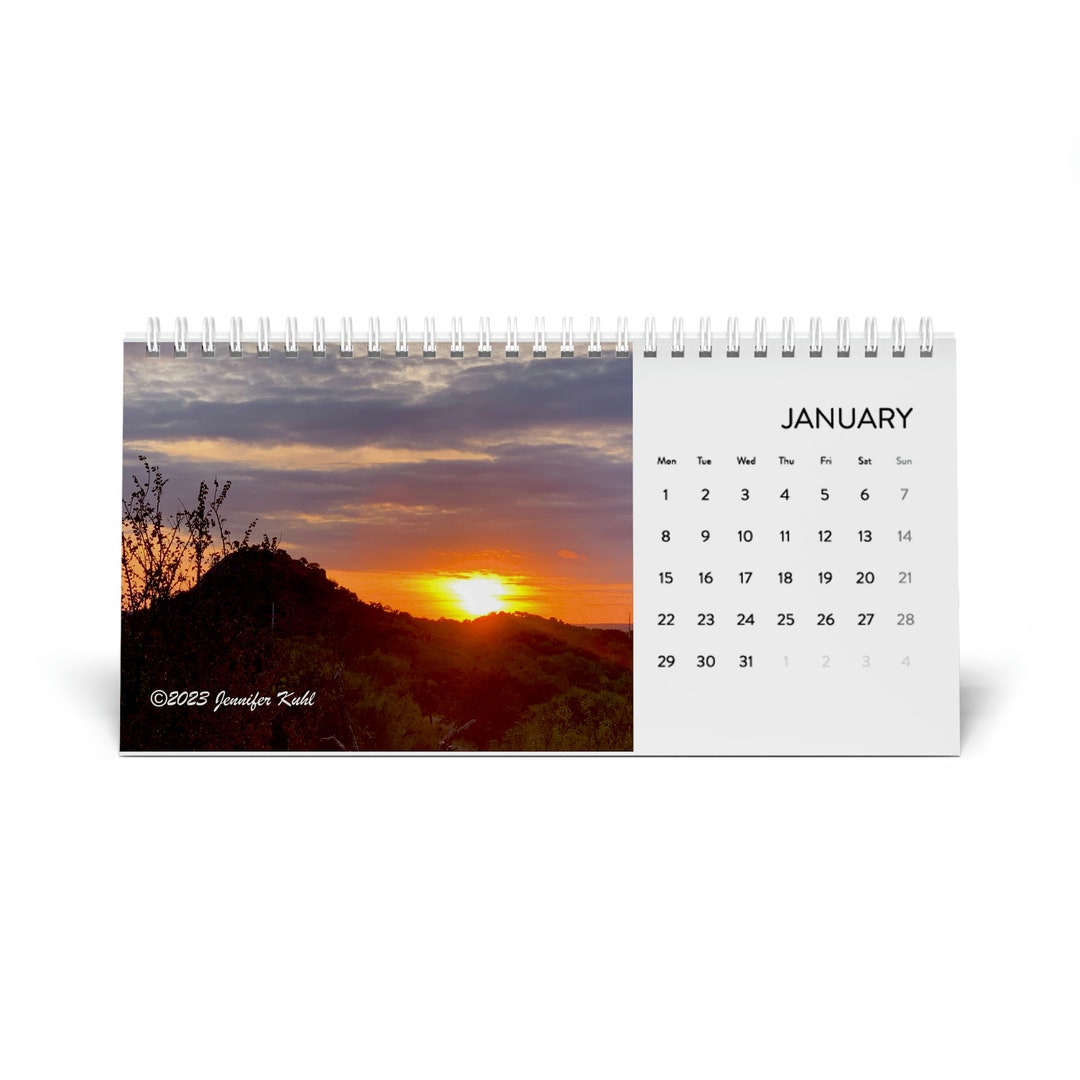 Texas Hill Country Desk Calendar 2025 Etsy