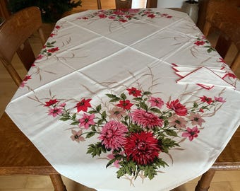 Vintage Tablecloth New-Old Stock MUMS