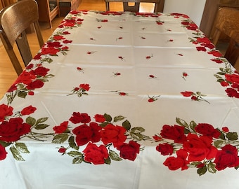 Tovaglia vintage Roses NOS