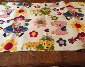 Vintage Children’s Fabric WOW