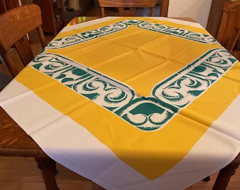 Vintage Tablecloth-Unusual Pattern