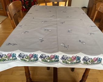 Vintage Linen Tablecloth EXCELLENT