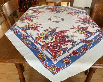 Vintage Linen Tablecloth EXCELLENT