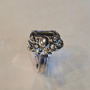 Vintage Silver Plated Spoon Ring - Repurposed Flatware Jewelry