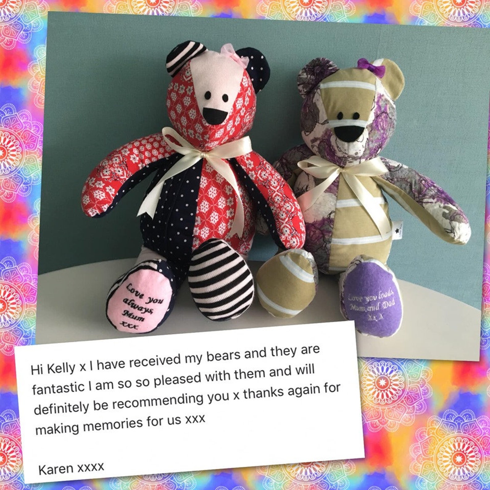 Memory Bear Made From Loved Ones Clothes Memorial Gift. - Etsy UK