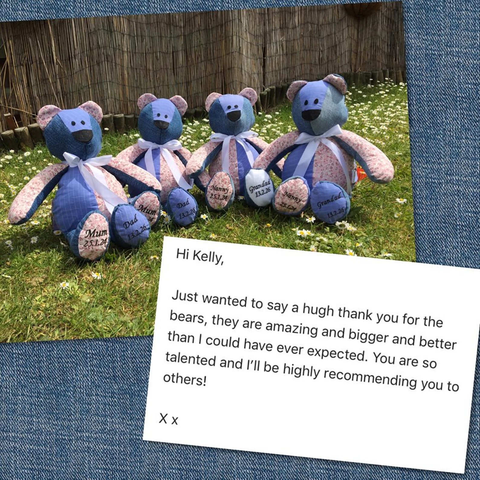 Memory Bear Made From Loved Ones Clothes Memorial Gift. - Etsy UK
